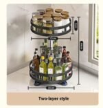 Kitchen Organizer Rack with Rotating Seasoning Container Box - Image 7