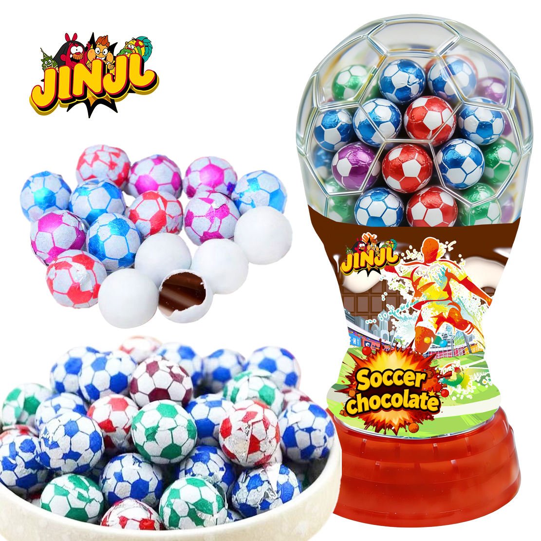 Hd2a28fbedddb4b71811f082621f33d99O Soccer-shaped Cups Spherical Chocolates - Image 1