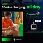 Roboto GaN Fast Charger Block Compact Wall Charger Power Adapter - Image 3